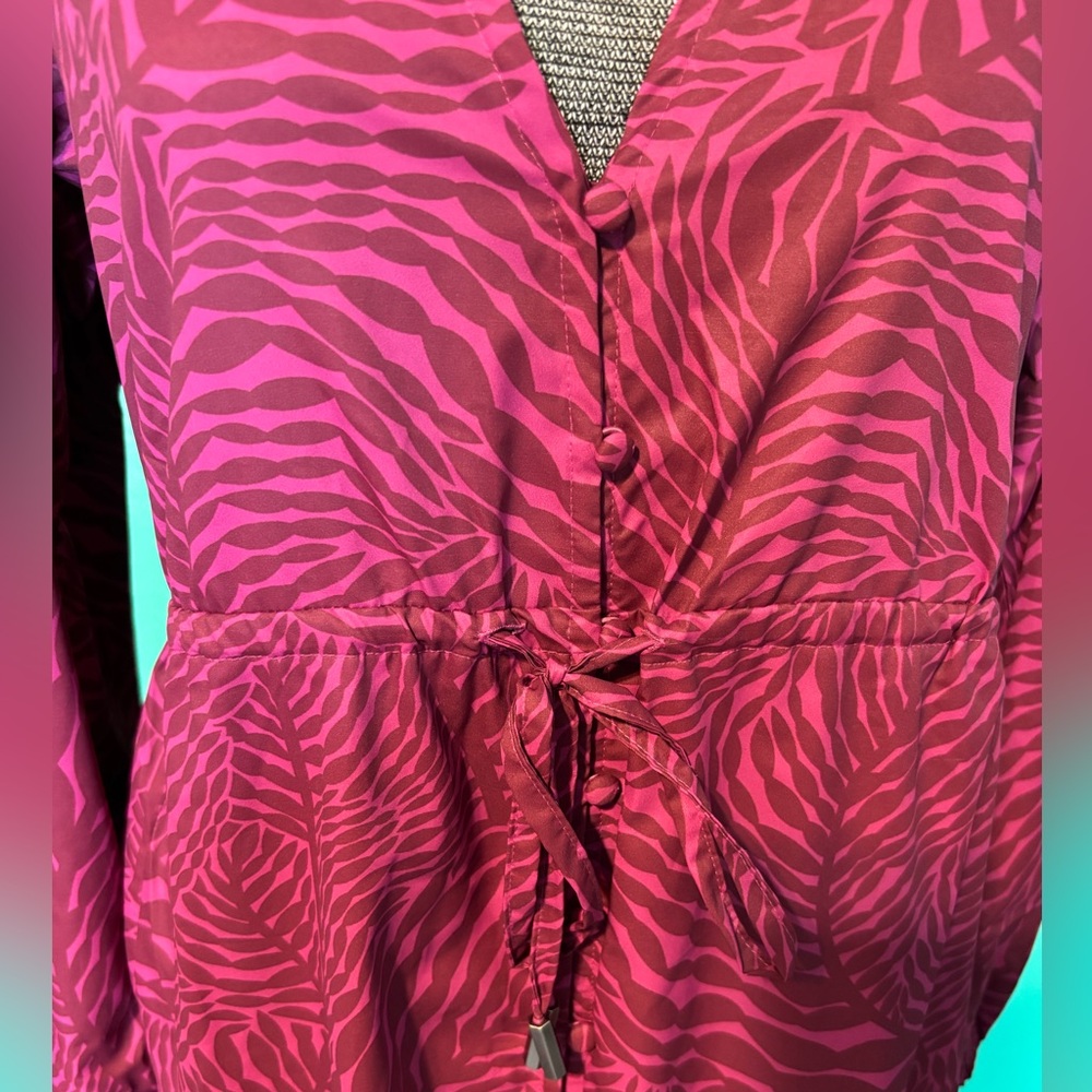 MOTT50 Casual Pink Zebra Print Dress - Picture 2 of 5